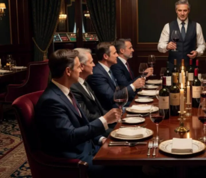 Kameralna degustacja win w prywatnej sali restauracji Zagroona